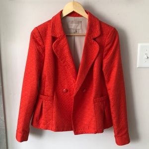 Like New, worn once Coral orange Blazer